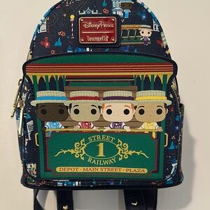 Loungefly Disney Backpack with Funko Pop style Dapper Dans
